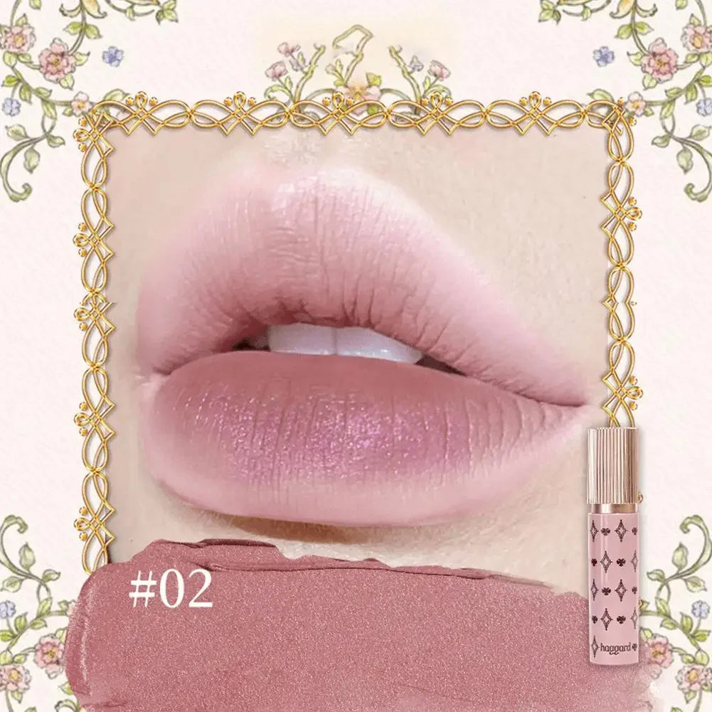 haggard Emo Monster Series Lip Powder Cream Non-Stick Cup Ultra High Color Matte Nude Soft Shimmer Lipstick Makeup Cosmetics Peaceful Pleasures Health and Wellness 02
