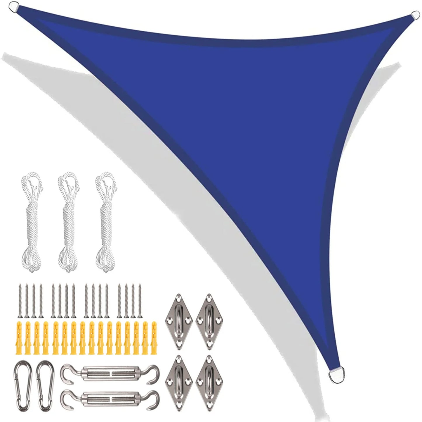 Triangle Shade Sail UPF50+ 98% UV Block Water-Resistant Canopy