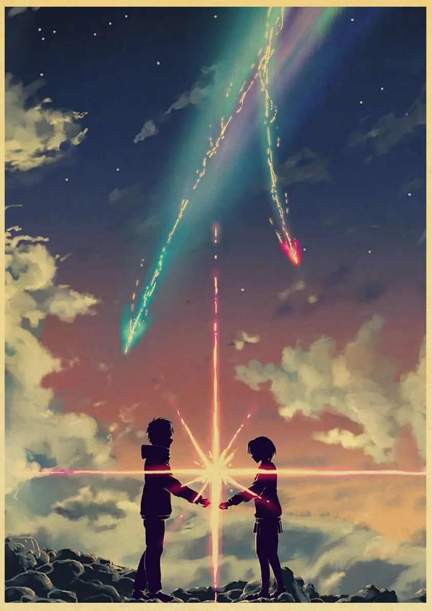 Your Name Anime Poster – Shinkai Makoto Canvas Wall Art