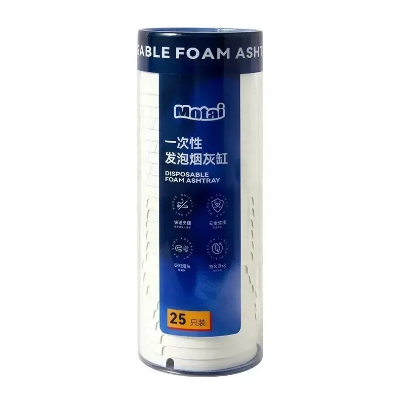 High quality environmental protection disposable paper ashtray with cigarette ointment, specially designed for bars and parties. Peaceful Pleasures Health and Wellness Blue