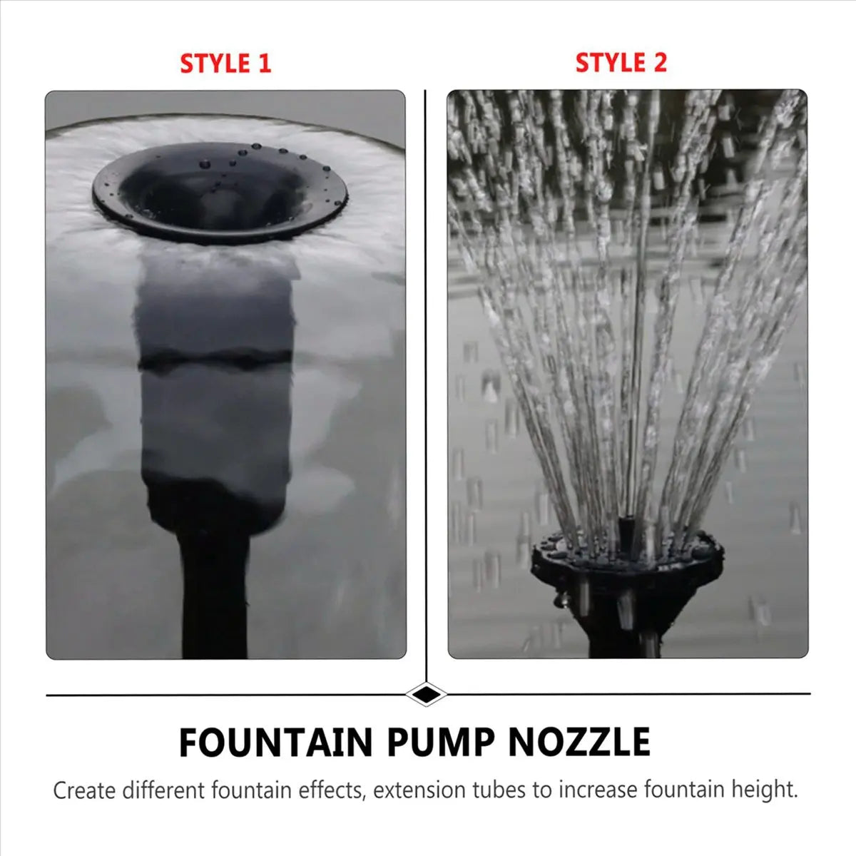 Fountain Pump Nozzle Set – Multifunctional Water Spray Heads