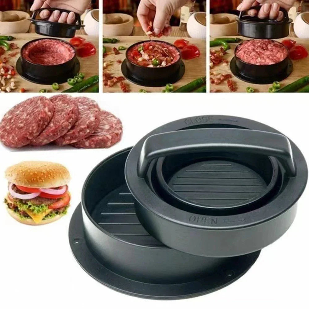 Round Hamburger Burger Press Beef Grill Food-Grade ABS Hamburger Helper Meat Press Cutlets Patty Maker Mold Kitchen Gadgets Peaceful Pleasures Health and Wellness