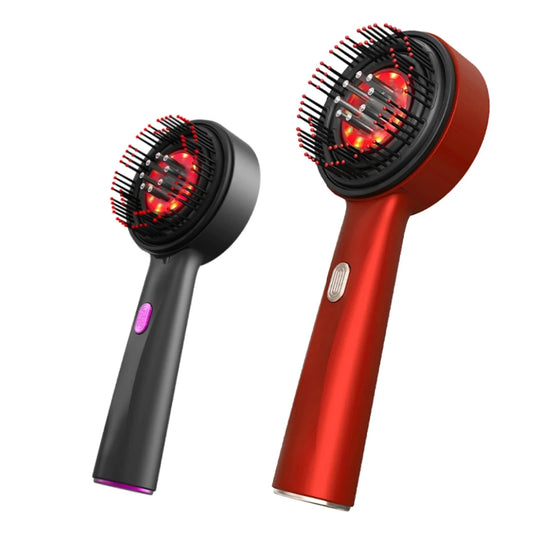 Electric Head Massager Hair Growth Comb Scalp Relax Massager 630nm Red Light Oil Applicator Anti-Hair Loss Hair Care Hairbrush Peaceful Pleasures Health and Wellness