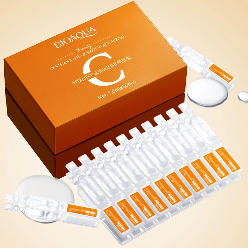 BIOAQUA Vitamin C Face Serum Set 30pcs – Anti-Aging & Brightening