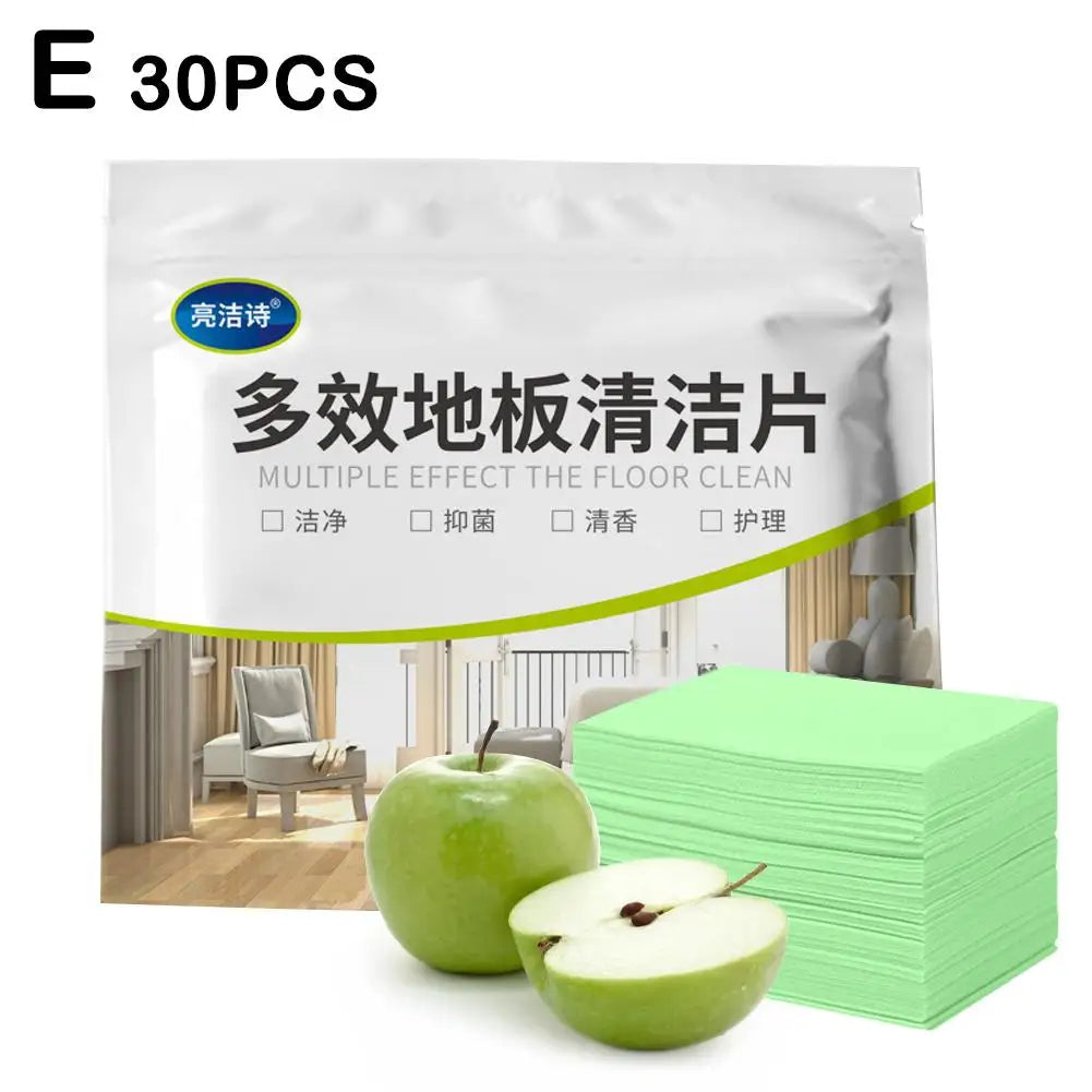 30PCS Mopping Floor Wiping Sheet Floor Cleaning Slice with Ability To Remove Dirt Household Ceramic Floor Tile Cleaning Tool Peaceful Pleasures Health and Wellness E