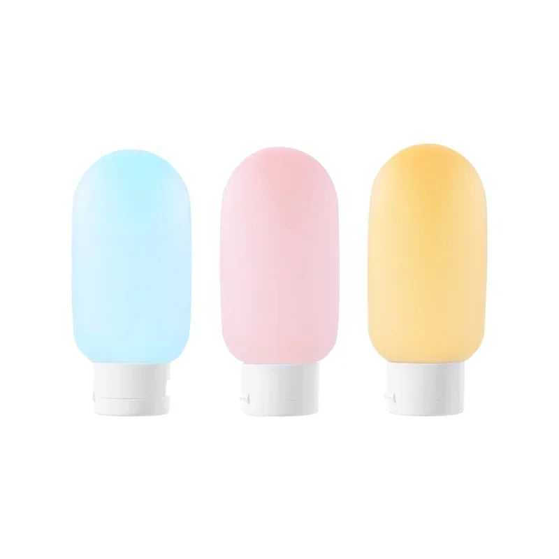 4sets Portable Refillable Bottle Kit, 3pcs set for Travel Essence, Shampoo, Shower Gel Bottles Container, Can carry on the Plane Peaceful Pleasures Health and Wellness 60ml 3pcs