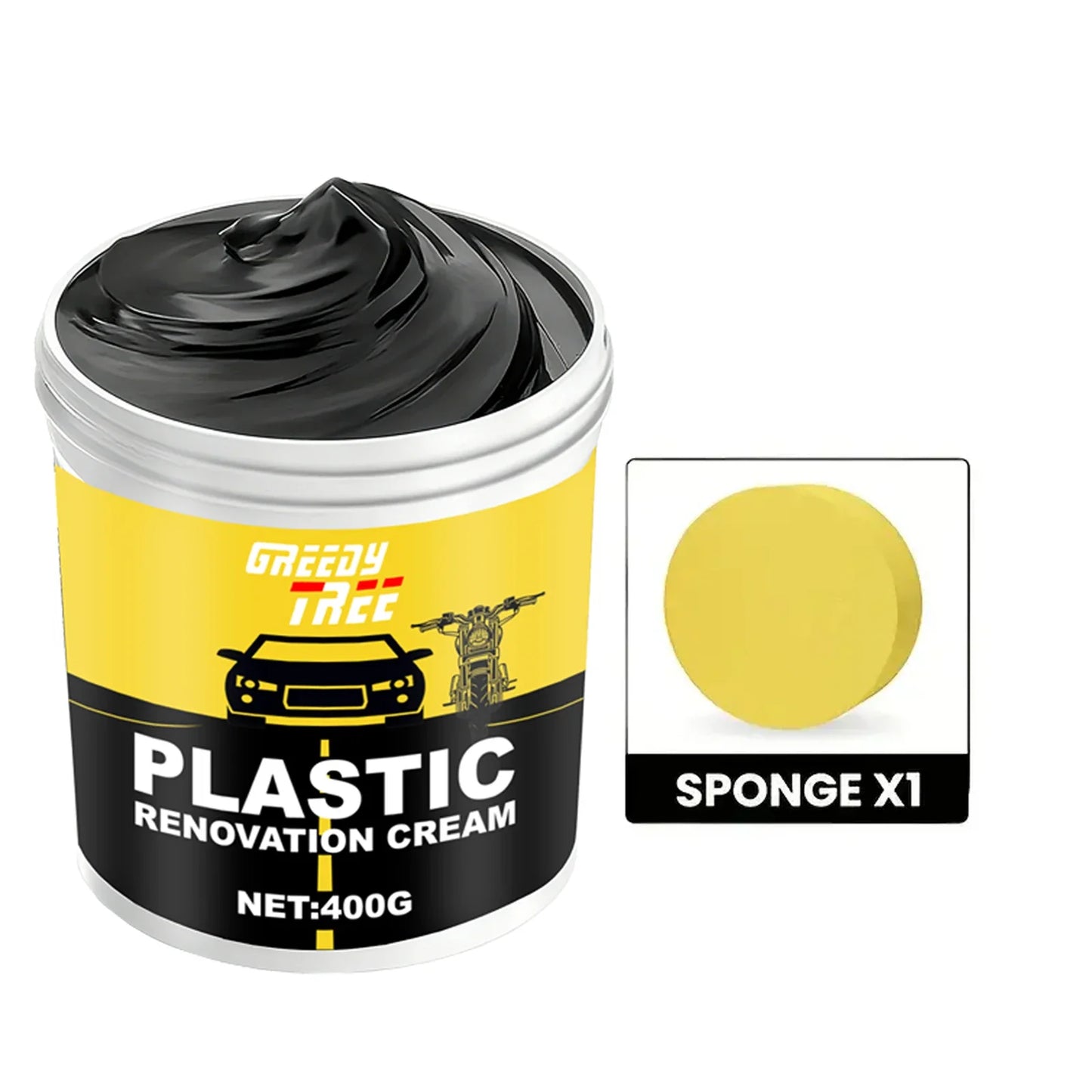 400g Car Plastic Renovator Wax – Restores, Repairs & Protects