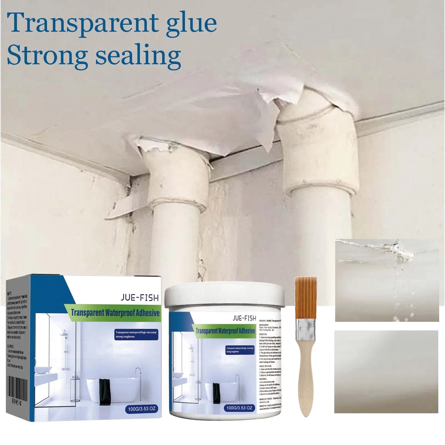 100g Clear Waterproof Sealant Glue | Leak-Proof Crack Repair