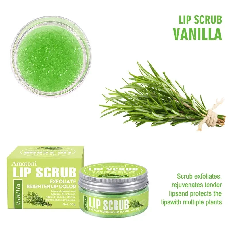 Exfoliating Lip Scrub 30g | Raspberry, Vanilla, Coconut & Watermelon