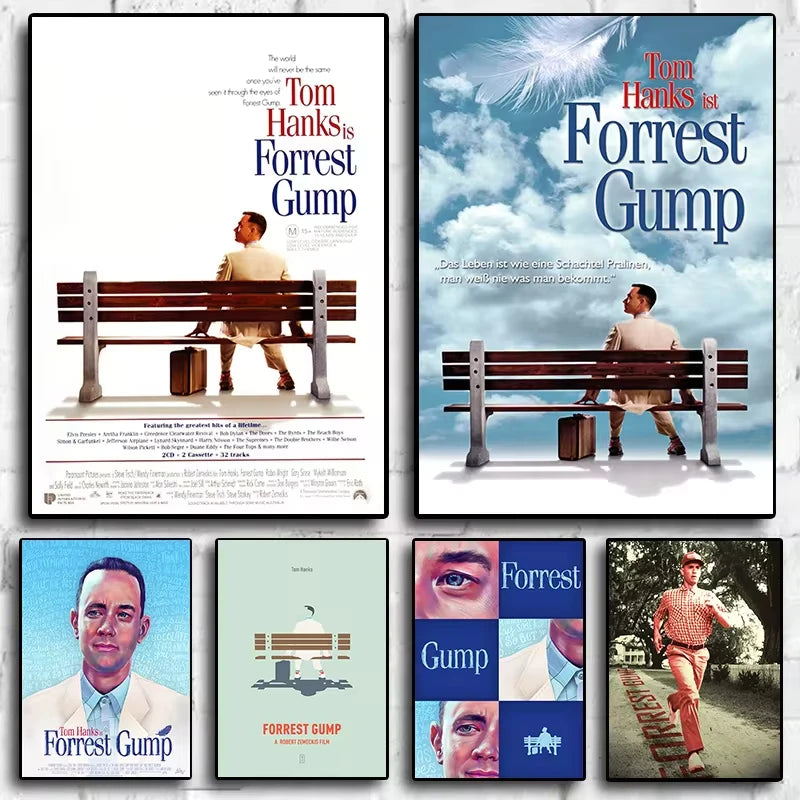 Forrest Gump Classic Movie Canvas Wall Art Poster | Home Decor