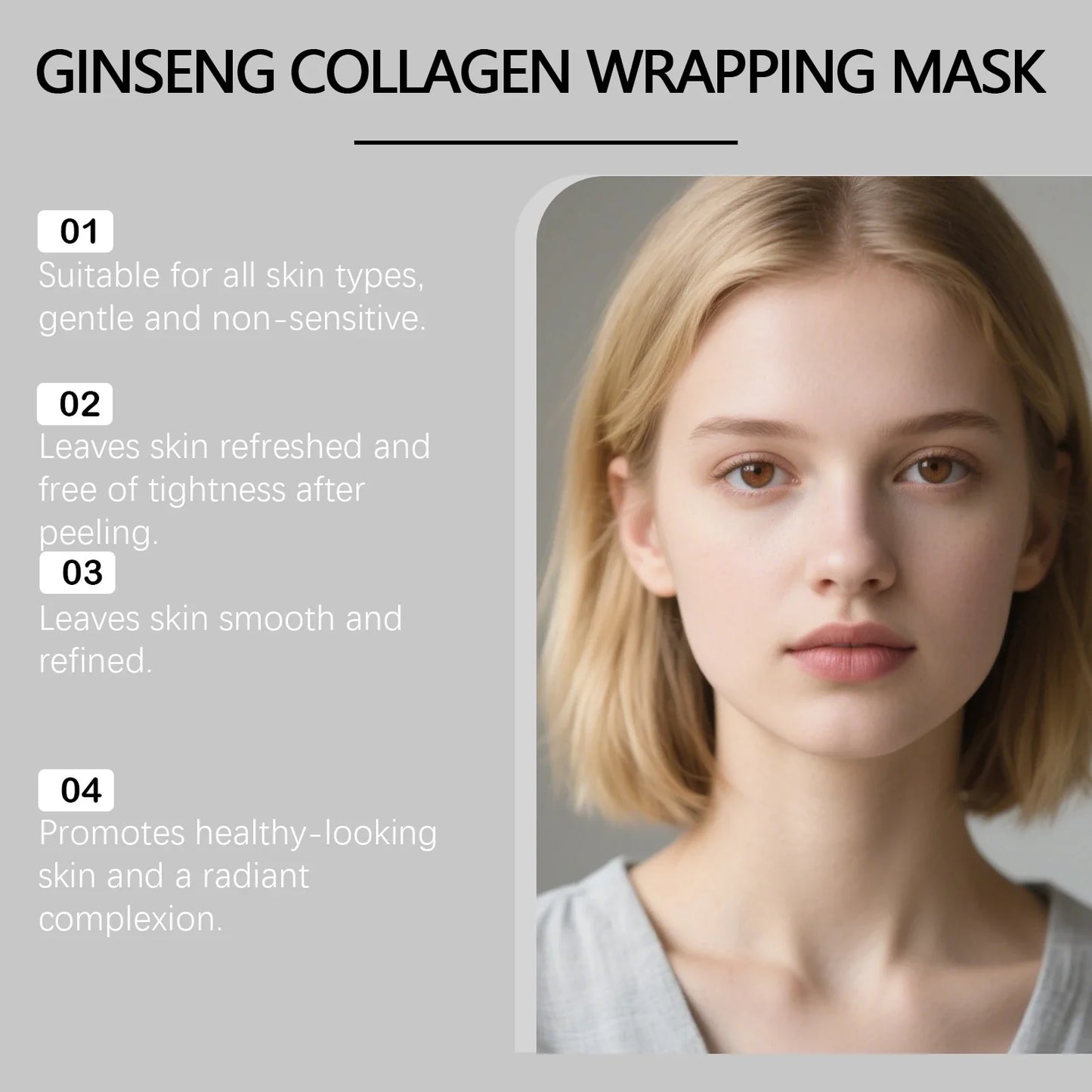 Hoygi Ginseng Collagen Peel-Off Mask – Firm & Brighten Skin