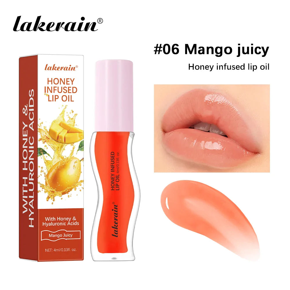 Lakerain Honey Lip Oil – Moisturizing Tinted Gloss | 4ml