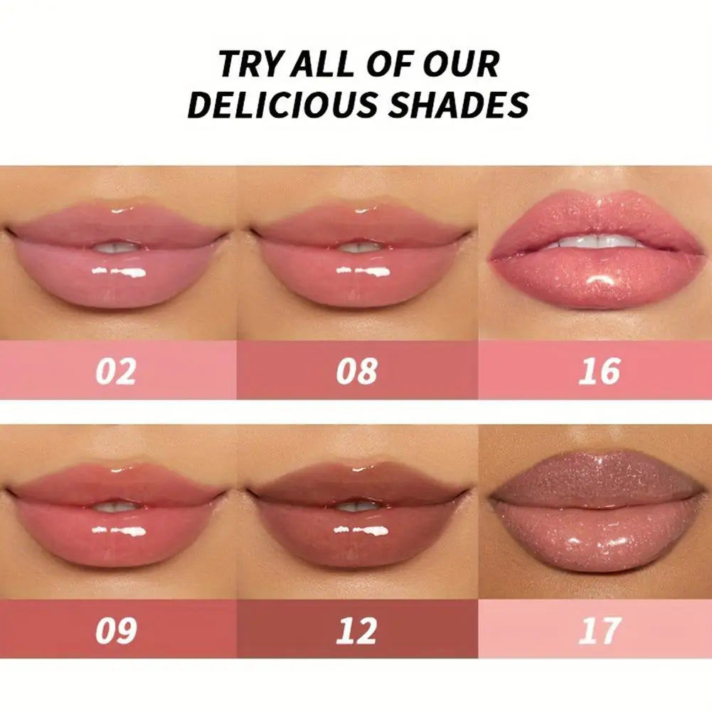 Mirror Pearl Lip Gloss – Waterproof Glitter Lip Tint & Glaze