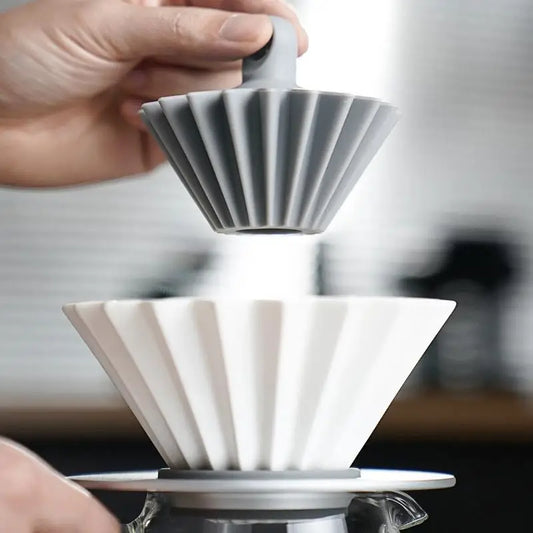 Clear Pour Over Coffee Dripper | Shatterproof BPA-Free PC Pour Over Coffee Dripper Peaceful Pleasures Health and Wellness