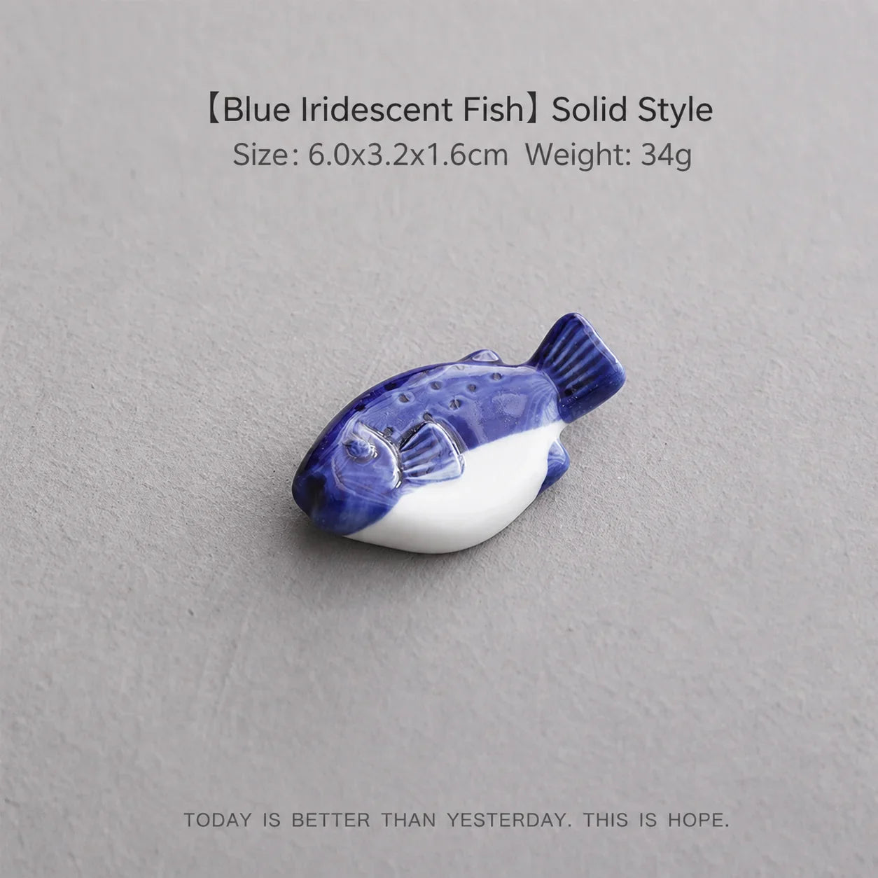 Ceramic Fish Chopstick & Pen Holder – Decorative Desk Ornament