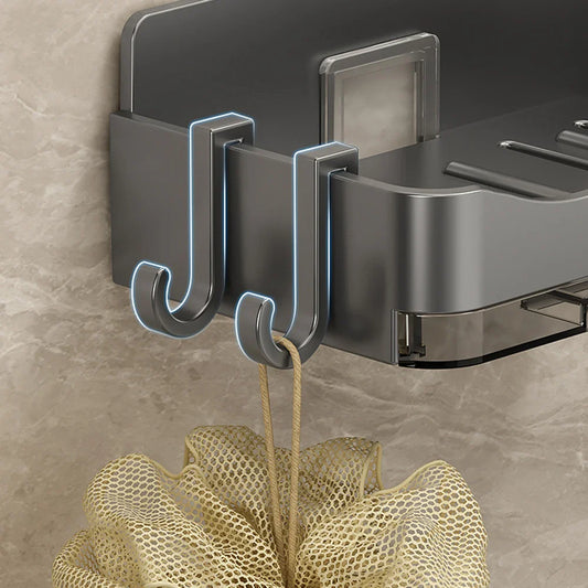 Wall Soap Dish Holder – No-Drill, Drain Tray | Bathroom Organizer Wall Soap Dish Oasis Select