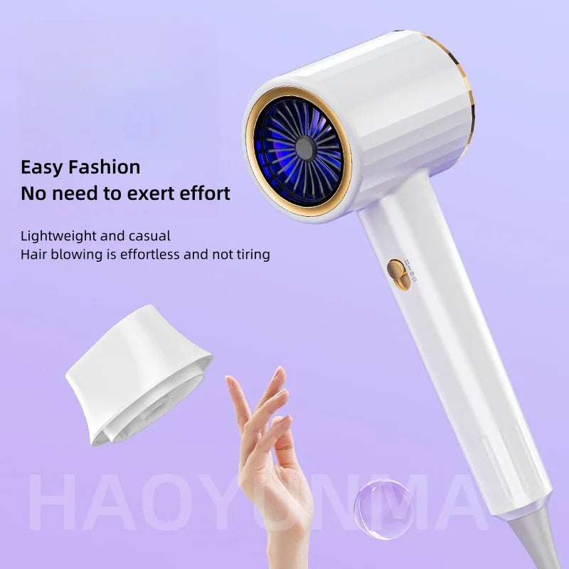 2025 High-Speed Hair Dryer, High-Power Quick Drying Hair Salon, Professional Household Blue Light Negative Ion Hair Dryer Peaceful Pleasures Health and Wellness