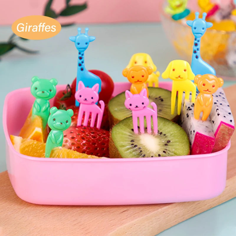 Kids Animal Cartoon Food Picks – Fun Fruit & Snack Forks