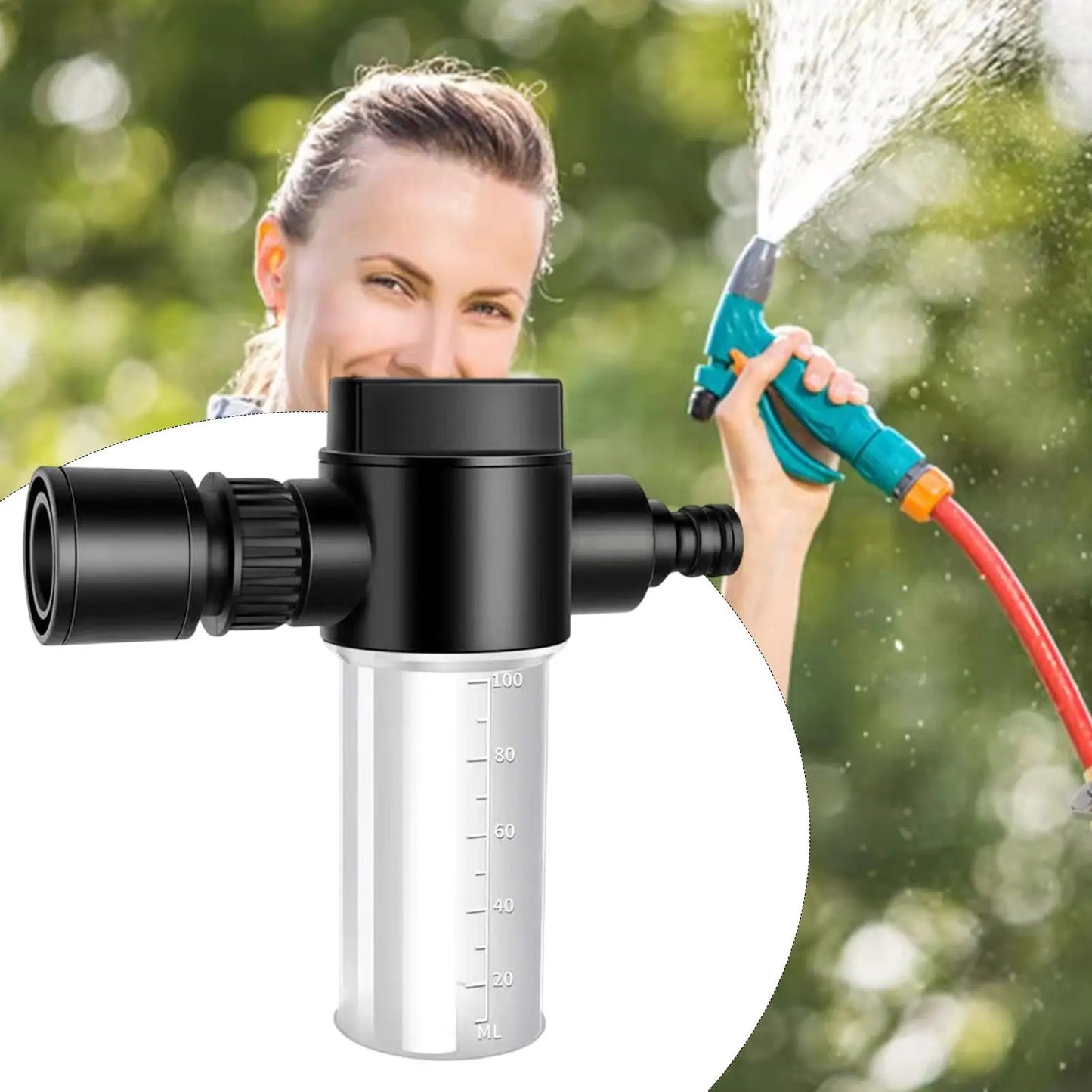 Adjustable Foam Cannon Garden Hose Sprayer | 100ML Foamer