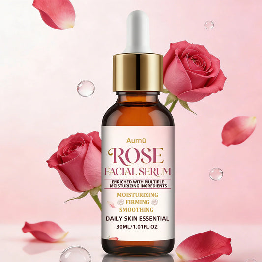 Aurnü Rose Facial Serum – Hydrating & Nourishing, All Skin Types Rose Face Serum Oasis Select
