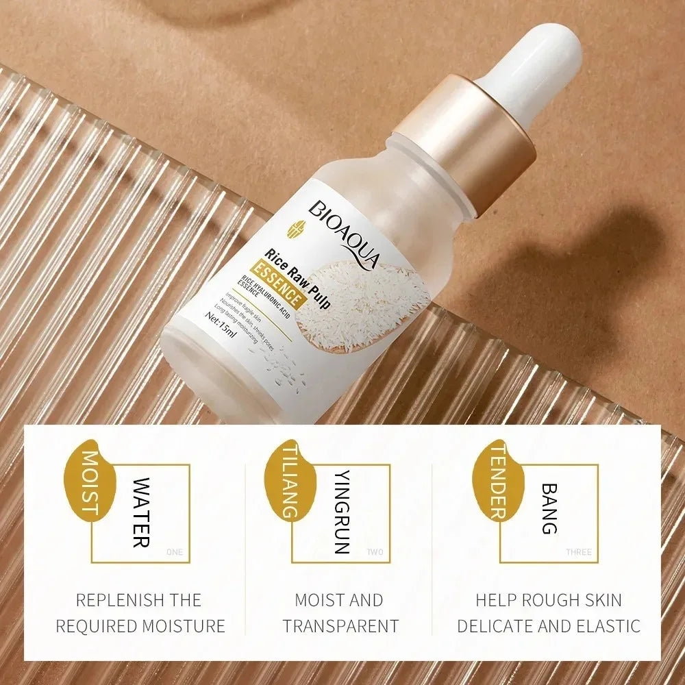 BIOAQUA White Rice Brightening Face Cream Moisturizing Essence Firming Eye Cream Skin Care Peaceful Pleasures Health and Wellness