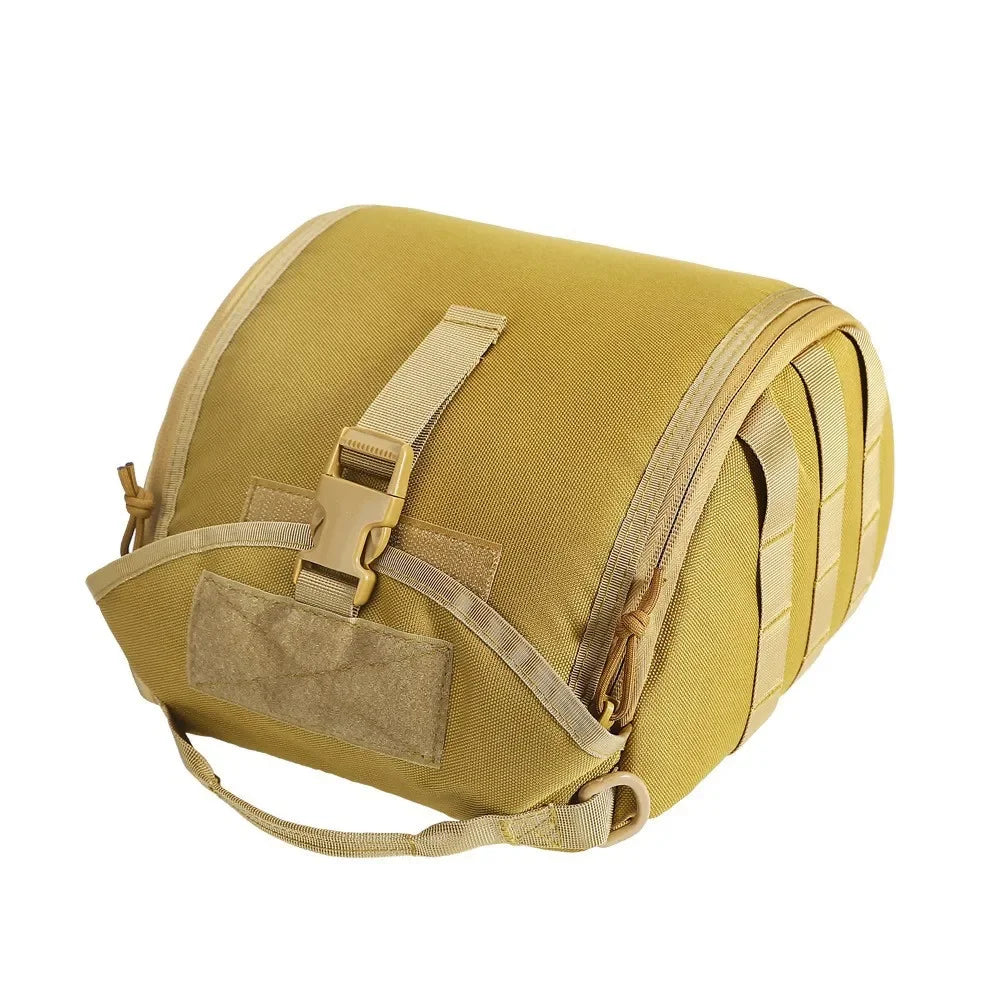 Tactical Helmet Bag Airsoft Anti-virus Carrier Bag Bulletproof Helmet Box Outdoor Storage Molle Bag For Fast MICH Wendy Helmet Peaceful Pleasures Health and Wellness Khaki