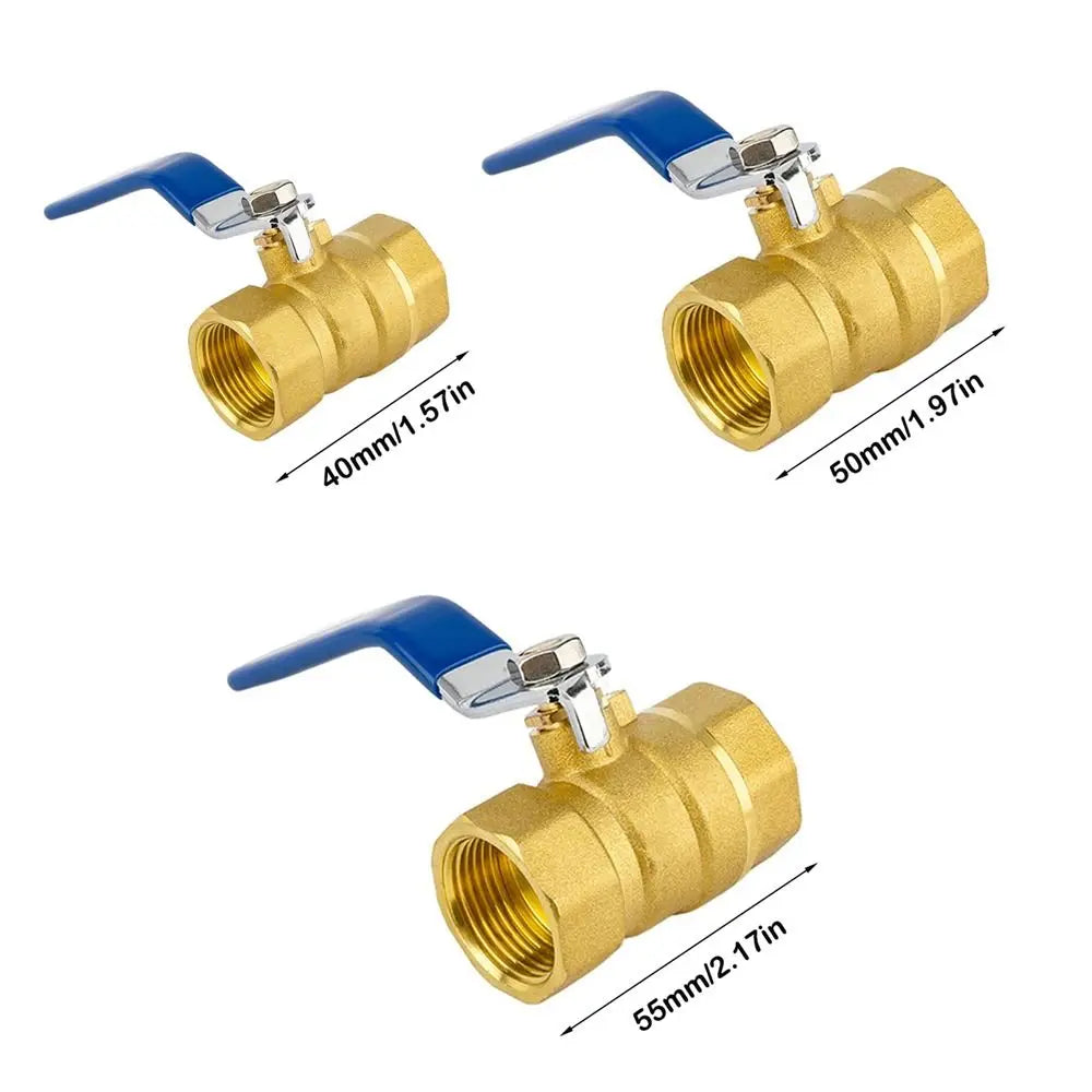 Brass Ball Valve 1/2" 3/4" 1" Threaded – High Temp Handle Valve