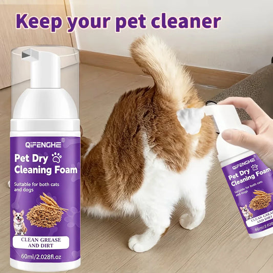 Waterless Dry Foam Shampoo for Dogs & Cats – No Rinse Waterless Pet Shampoo Oasis Select