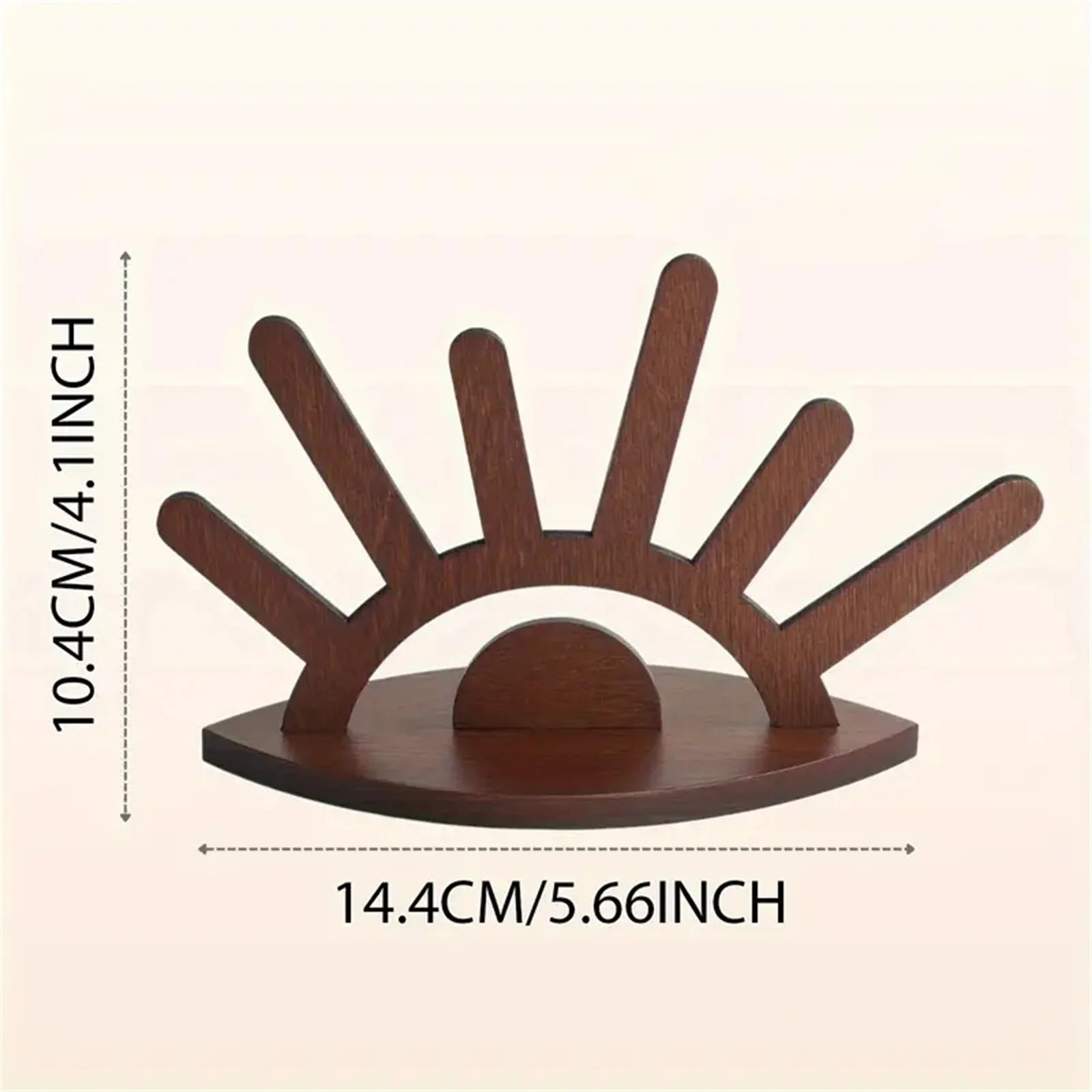 Creative Wooden Jewelry Display Stand Rings Holder Handcrafted Organizer for Necklaces Earrings Home Decor Gift Peaceful Pleasures Health and Wellness