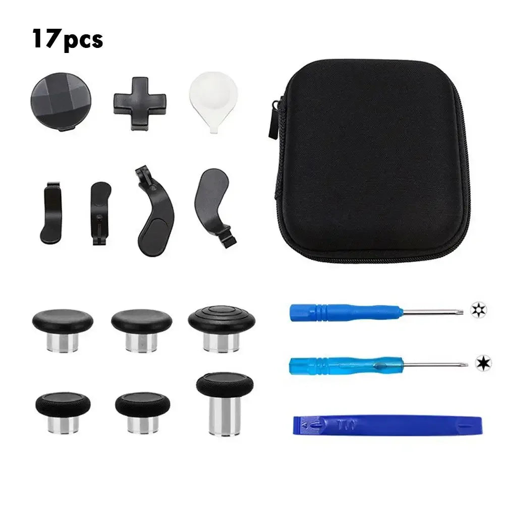 DIY Kit For Xbox One Elite Series 2 Wireless Controller Accessories - Metal D-Pad Trigger Paddles Repair set With Storage Bag Peaceful Pleasures Health and Wellness 02