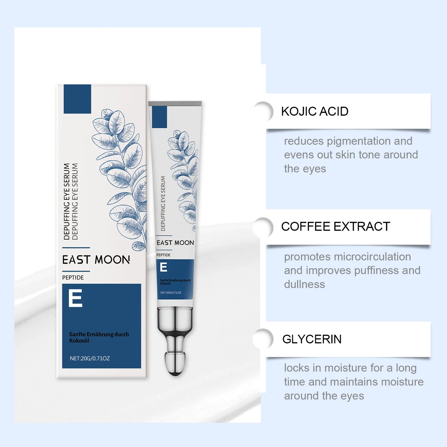 East Moon Men's Moisturizing Eye Cream – Dark Circles & Lines