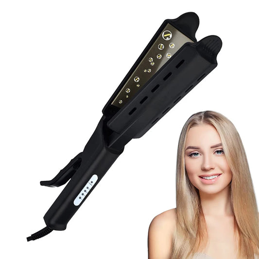Negative Ion Hair Straightener Crush Tourmaline Ceramic Coat Flat Iron Shiny Hair Straightener Beauty Salon Tool Wholesale Peaceful Pleasures Health and Wellness