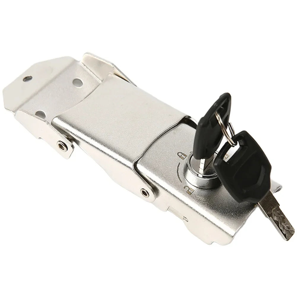 Stainless Steel Motorcycle Trunk Buckle Lock + 2 Keys
