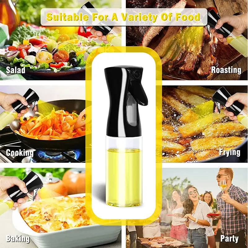 Oil Spray Bottle 200/300/500ml – Kitchen & BBQ Cooking Sprayer