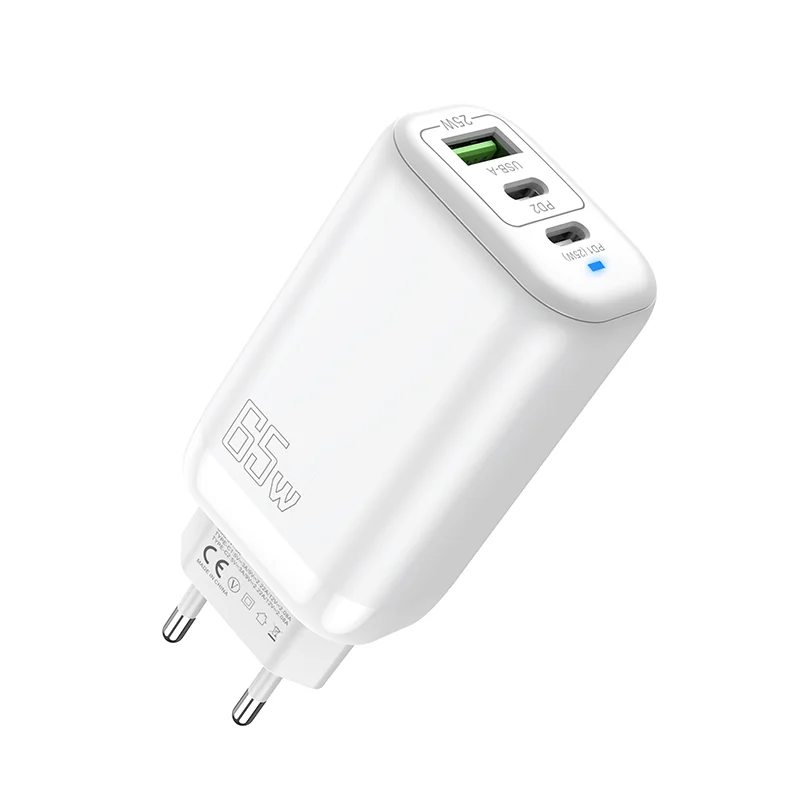 65W USB-C Fast Charger PD | EU US UK Plug – iPhone & Samsung