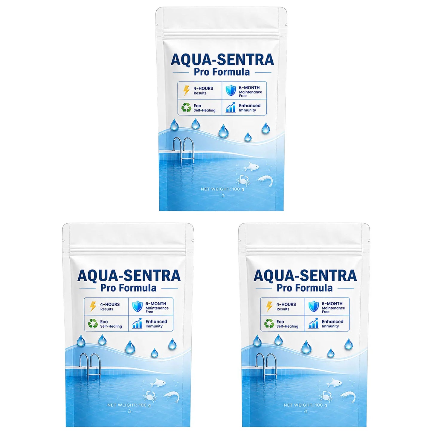 Water Clarification Powder,Fish Tank Cleaning And Care Powder,Pools/Aquarium/Fish Tank/Care Powder,Long-Lasting Clarity Odor Peaceful Pleasures Health and Wellness 3pcs