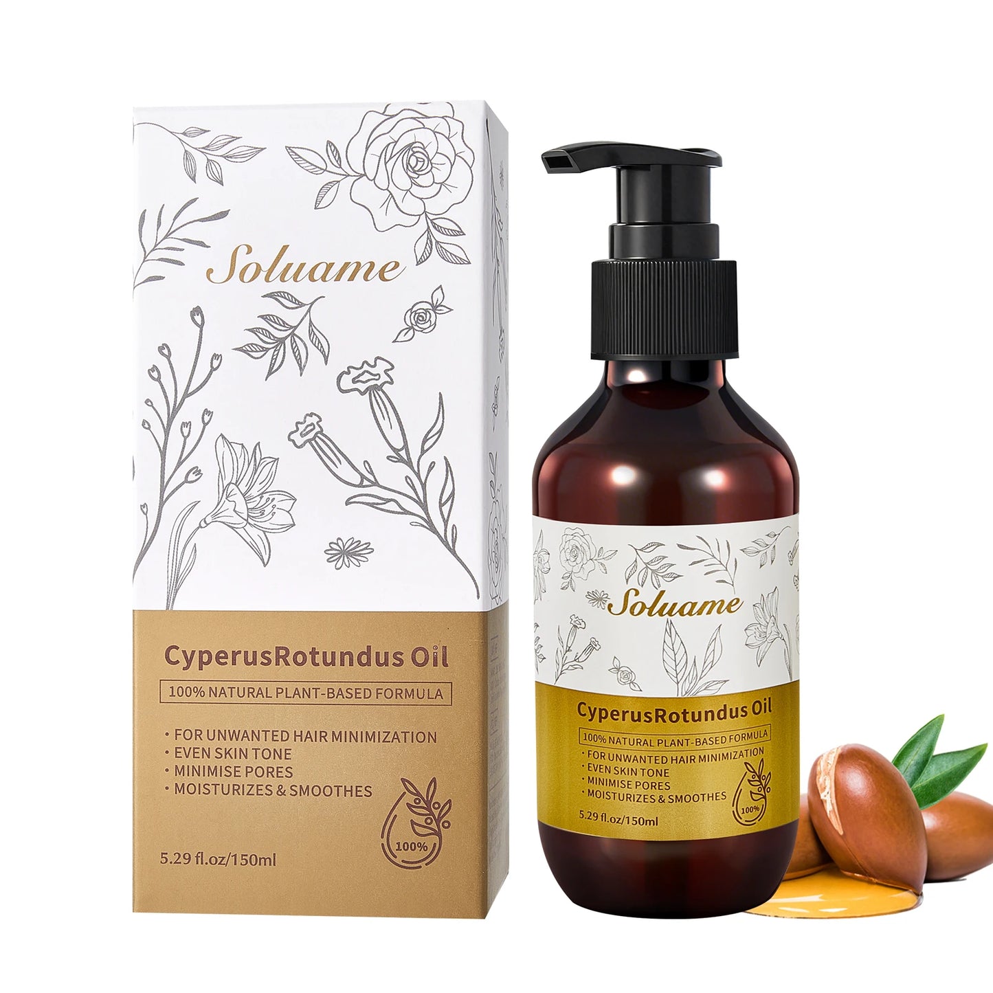 Cyperus Rotundus Oil for Hair Growth Reduction and Skin Care
