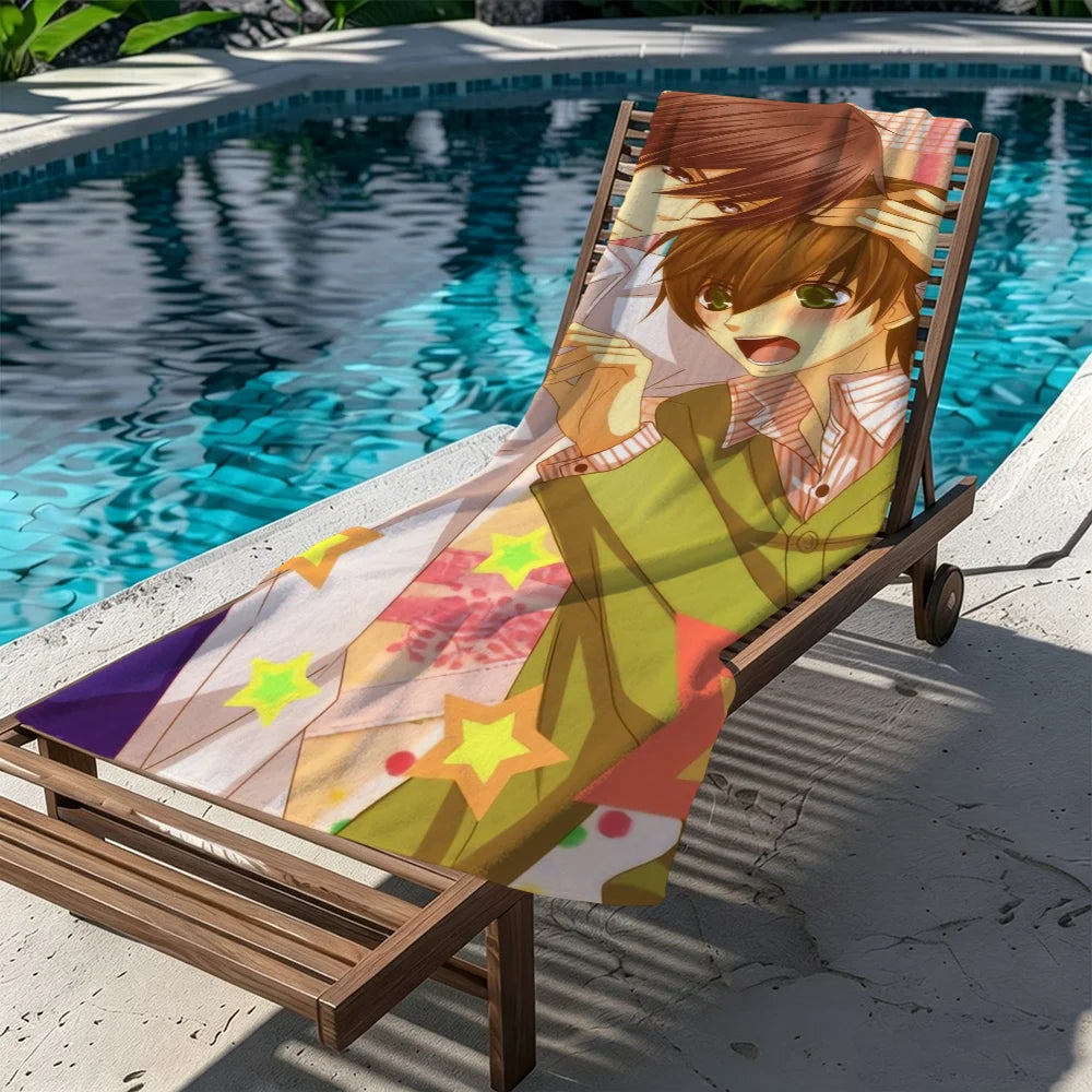 Sekai-ichi Hatsukoi Anime Quick-Dry Beach Towel | Soft & Absorbent Anime Beach Towel Peaceful Pleasures Health and Wellness