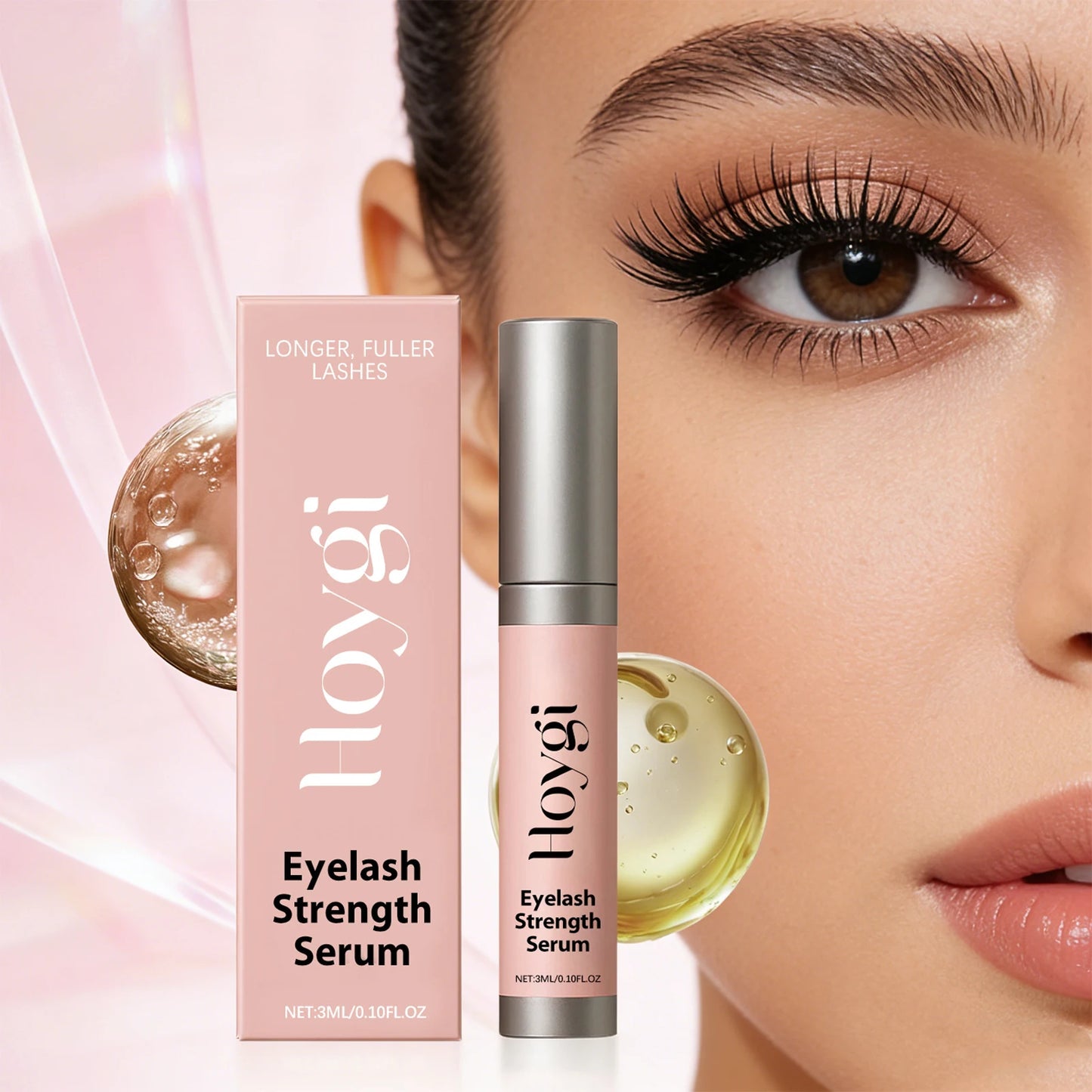 Eyelash Strengthen Serum Longer Fuller Lashes Curl Thicken Natural Eyelashes Deep Nourishing Eyelash Serum Eye Care Products Peaceful Pleasures Health and Wellness