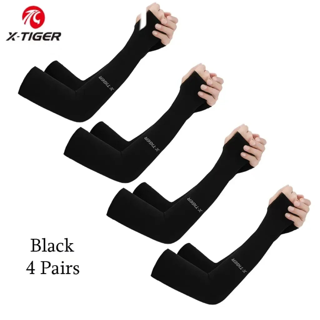 X-TIGER UV Cooling Arm Sleeves – Unisex Cycling & Sport