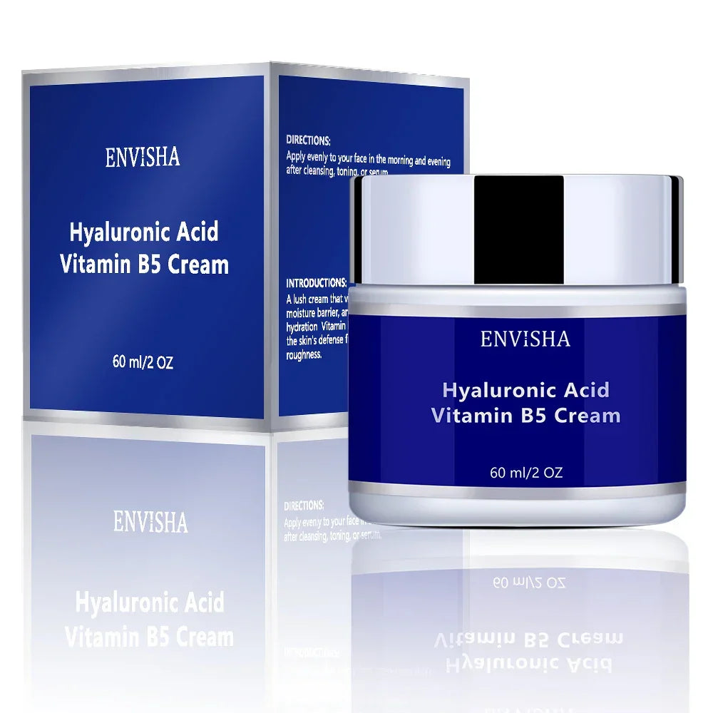 ENVISHA Face Cream – Hyaluronic Acid & Vitamin B5 60ml Face Cream Peaceful Pleasures Health and Wellness