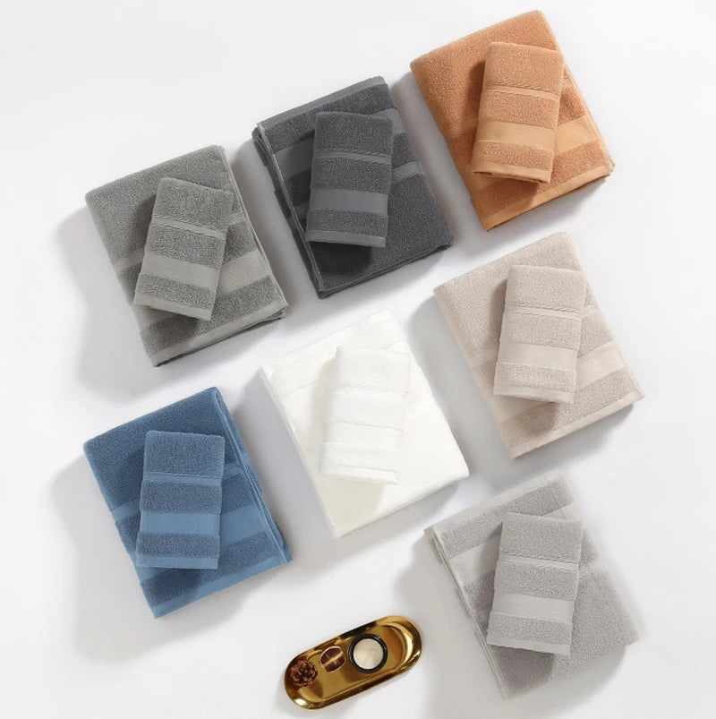Battilo 100% Cotton Bath & Hand Towel Set – Hotel Spa Quality
