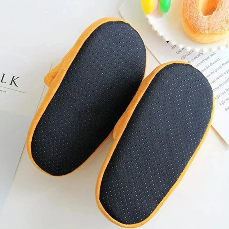 Women's Bread Plush Slippers | Soft Non-Slip Indoor Winter Shoes
