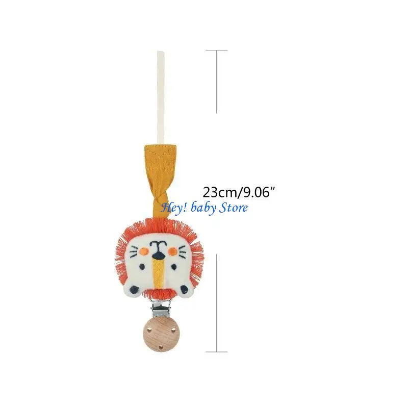 Baby Pacifier Chain Clip | Plush Animal Holder & Teether