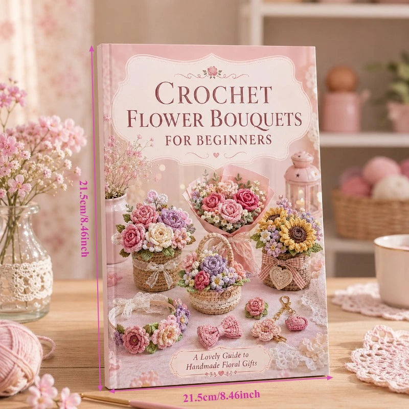 Everlasting Crochet Flower Patterns Book Complete Beginner-friendly