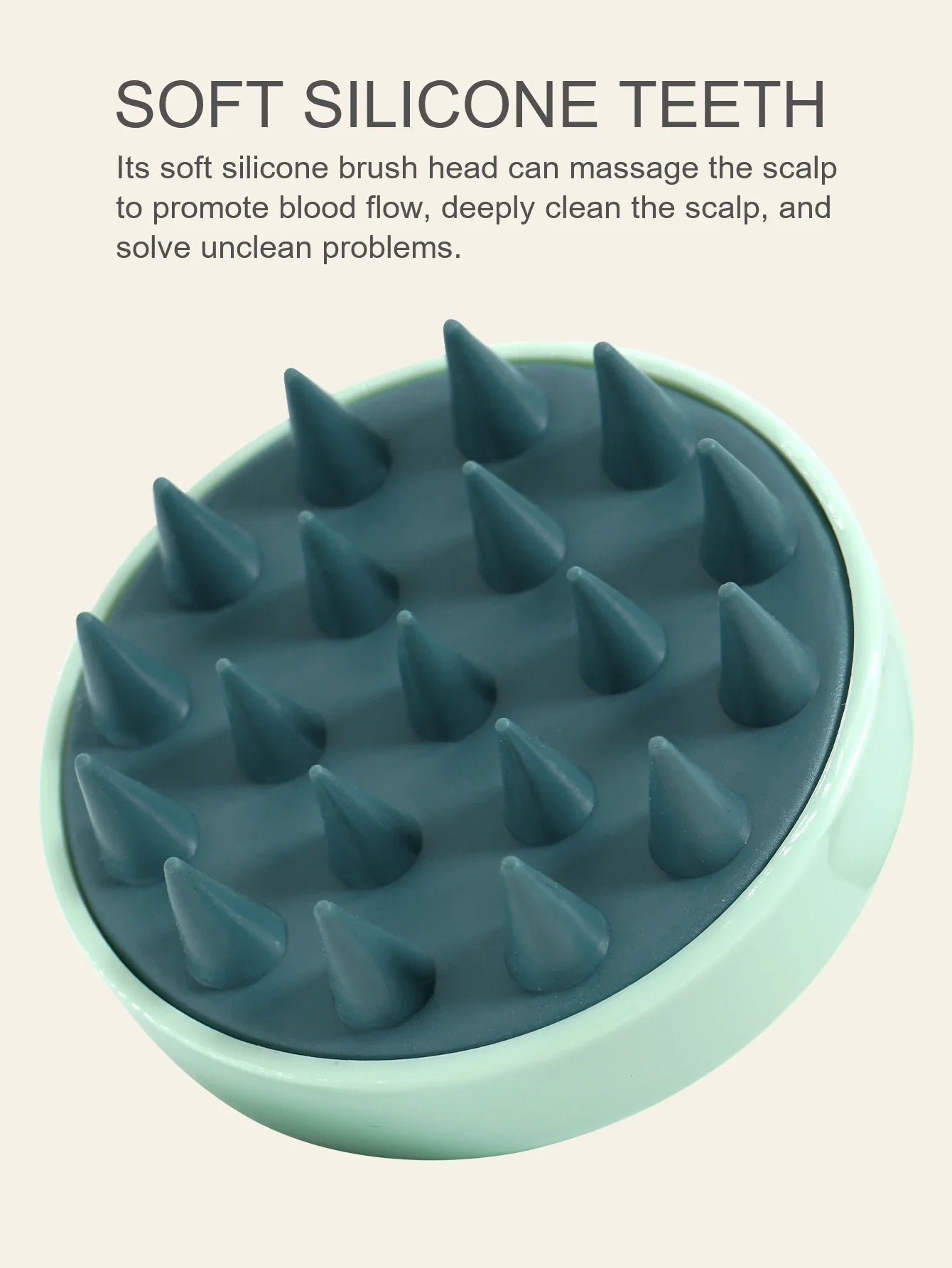 Silicone Scalp Massager Shampoo Brush – Spa Hair & Body