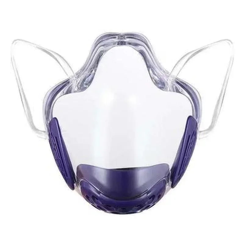 Transparent Protective Face Shield Mask Reusable Adult Plastic Mouth