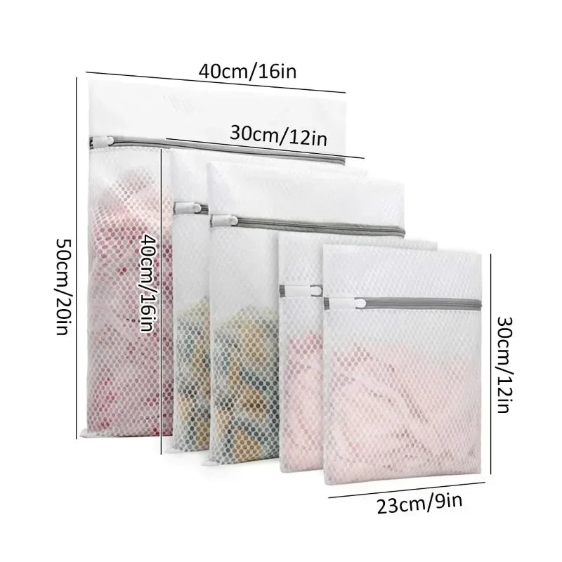 5Pcs Mesh Laundry Bags Durable Honeycomb Mesh Laundry Organizer Bags Reusable Washing Machines Bag Peaceful Pleasures Health and Wellness