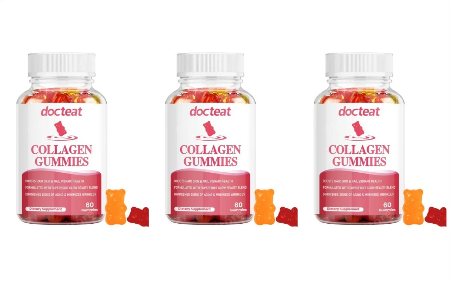 Collagen Gummies with Vitamin A & Biotin | Skin Hair Nail Support