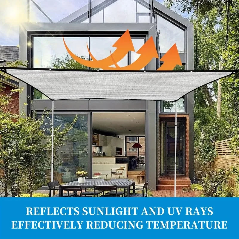 Aluminum Foil Sun Shade Net – UV Protection & Reinforced Grommets